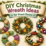 Colorful and creative DIY Christmas wreaths displayed together.